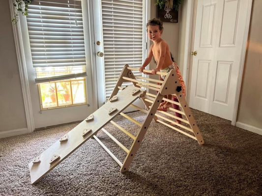 Large Pikler Triangle with Ramp/Slide