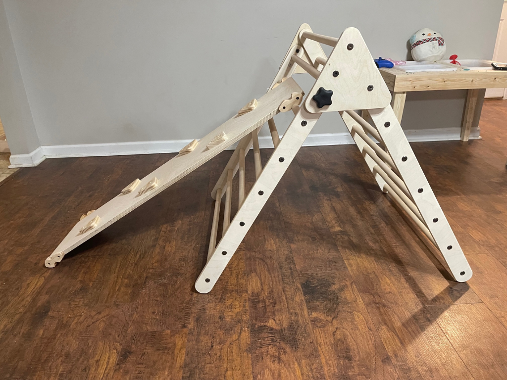 Large Pikler Triangle with Ramp/Slide