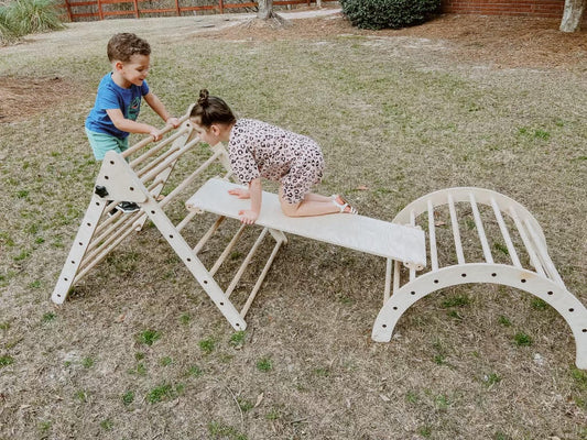 Large Pikler Set (Triangle, Arch and Ramp)