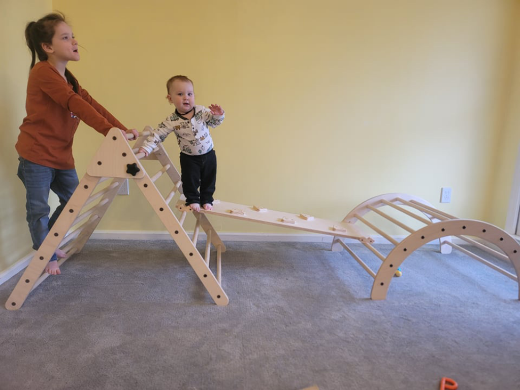 Large Pikler Set (Triangle, Arch and Ramp)